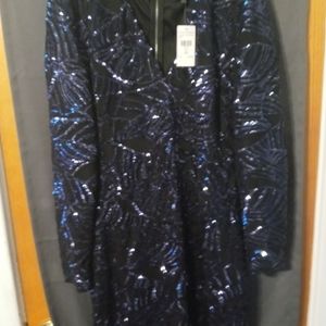 Navy Blue Sequin dress